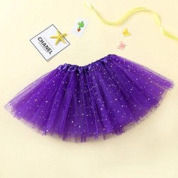 Violetinis pūstas žvaigždėtas TUTU sijonas