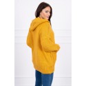 Geltonas megztinis su kapišonu