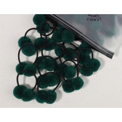 Žalios plaukų gumytės - burbuliukai, 2 vnt
