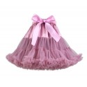 Dusty pink spalvos pūstas sijonas, 38 cm ilgio