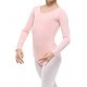 aRožinis (baby pink) triko, ilgomis rankovėmis, be užsegimo