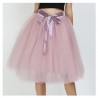 Dusty pink spalvos tiulio sijonas