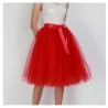 Raudonas tiulio sijonas