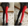 Juodos - raudonos pėdkelnės mergaitėms (L dydis)
