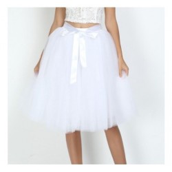 Baltas tiulio sijonas