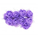 Violetinės dekoratyvinės gėlytės su tiuliu, 36 vnt.