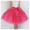 Ryškiai rožinis tiulio sijonas