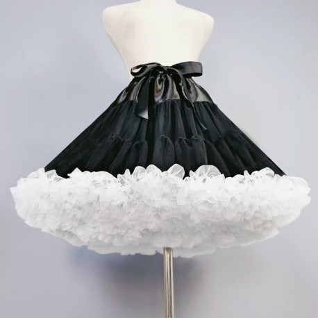 Juodas - baltas sijonas, 42 cm ilgio