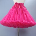 Ryškiai rožinis sijonas, 42 cm ilgio