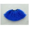 Mėlynas sijonas, 38 cm ilgio, kieto tiulio