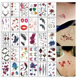 Laikinos tatuiruotės, 10 vnt