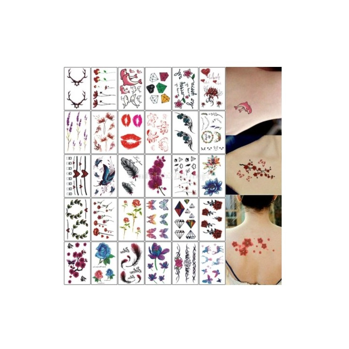 Laikinos tatuiruotės, 10 vnt