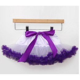 Baltas-violetinis sijonėlis, 21 cm. ilgio