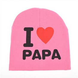 Kepurė, rausva I love PAPA