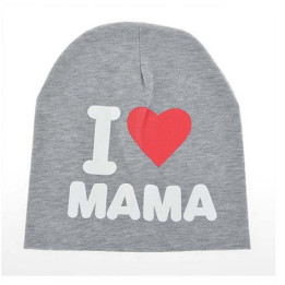 Kepurė, pilka I love MAMA