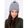 Universalaus dydžio, pilka, šilta kepurė