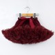 Bordo spalvos pūstas sijonas, 30 cm ilgio