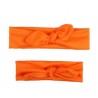 Oranžinis galvos juostų rinkinys: mamai ir dukrytei