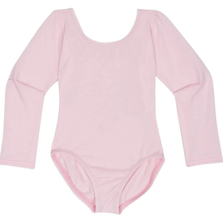 Rožinis (baby pink) triko, ilgomis rankovėmis, be užsegimo