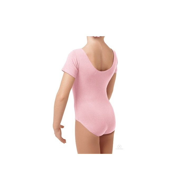 Rožinis (baby pink) triko, trumpomis rankovėmis, be užsegimo