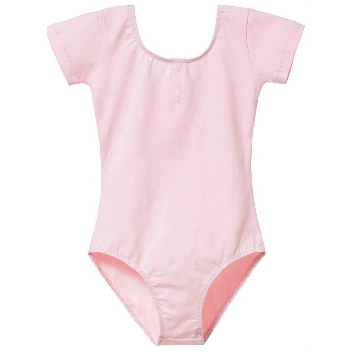 Rožinis (baby pink) triko, trumpomis rankovėmis, be užsegimo