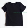 Juodi trumparankoviai marškinėliai