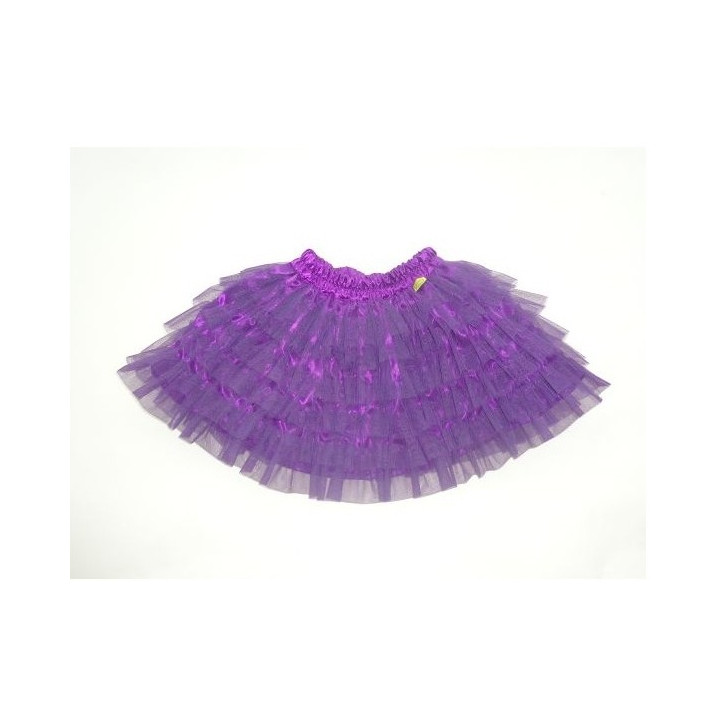 Violetinis sijonėlis, 33 cm ilgio, kieto tiulio