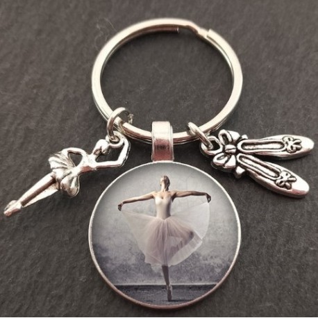 Raktų pakabukas su balerina