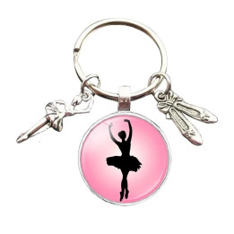 Raktų pakabukas su balerina