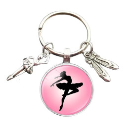 Raktų pakabukas su balerina