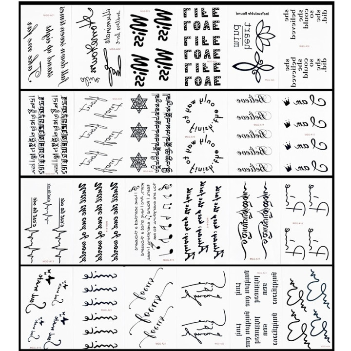 Laikinos tatuiruotės, 10 vnt