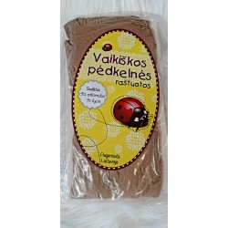 Rudos/kūno spalvos pėdkelnės 122-128 dydis, 40 denų, raštuotos