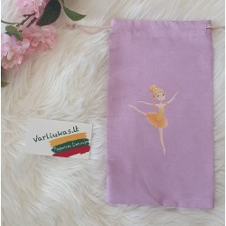 Alyvinis šokių batelių maišelis su balerina