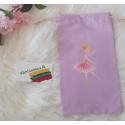 Alyvinis šokių batelių maišelis su balerina