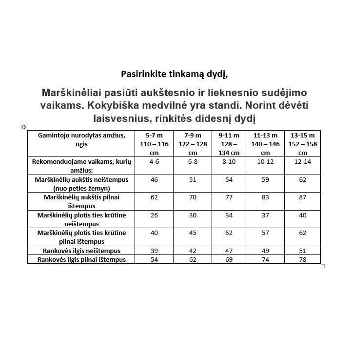 Marškinėliai ilgomis rankovėmis