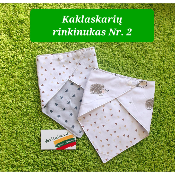 Kaklaskarės, 2 vnt