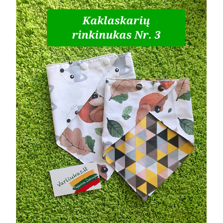 Kaklaskarės, 2 vnt