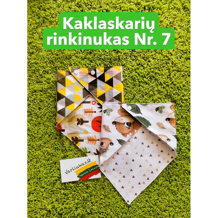 Kaklaskarės, 2 vnt