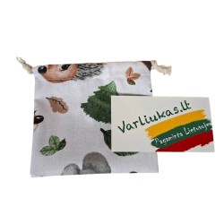 Medžiaginis sutraukiamas maišelis (10x11 cm)