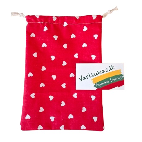 Medžiaginis sutraukiamas maišelis (21x15 cm)