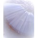 Baltas pūstas TUTU sijonas