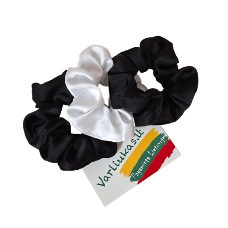 Satino plaukų gumytės, 3 vnt