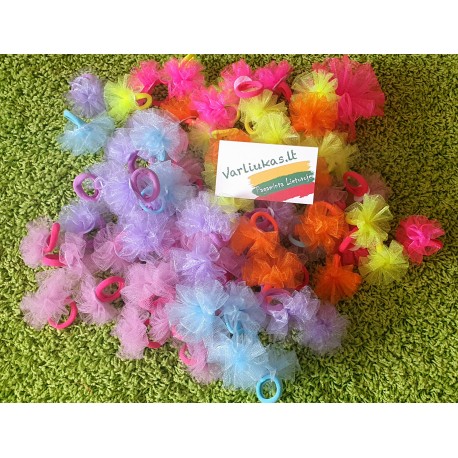 Plaukų gumytės, 2 vnt - įvairios spalvos