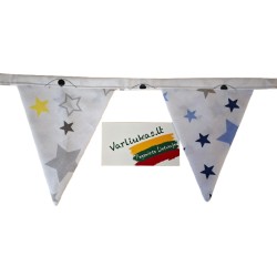 Medžiaginės vėliavėlės, 12 vnt. 2,6 metro ilgio