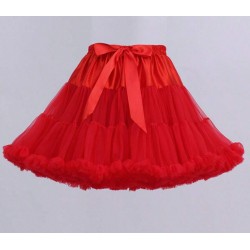 Raudonas sijonas, 42 cm ilgio