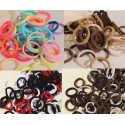 Didelės plaukų gumytės, įvairios spalvos, 30 vnt