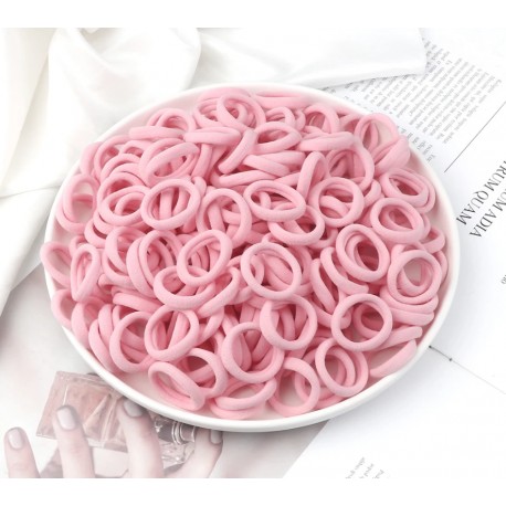 Rožinės plaukų gumytės, 15 vnt