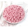 Rožinės plaukų gumytės, 15 vnt