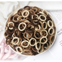 Rudų spalvų plaukų gumytės, 15 vnt