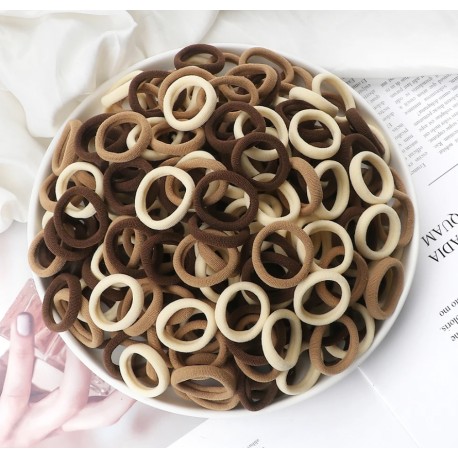 Rudų spalvų plaukų gumytės, 15 vnt